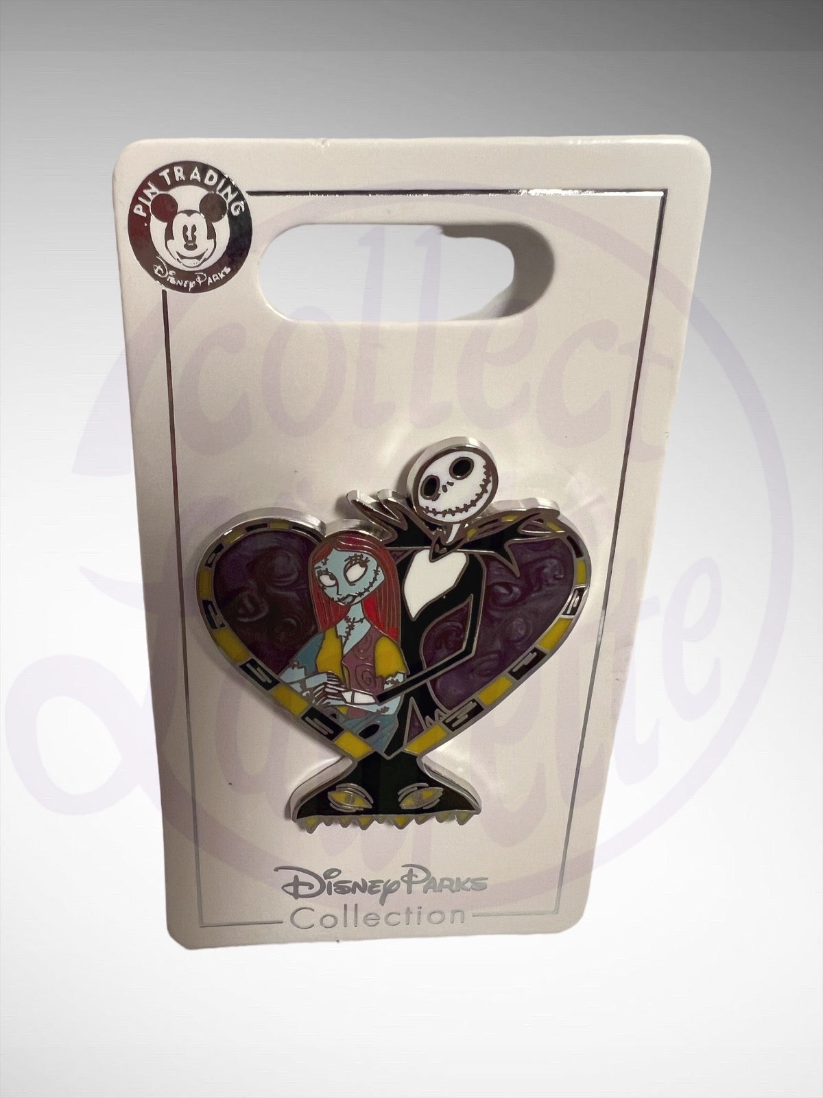 Disney Parks Pin Trading Collection - NBC Jack Skellington Sally Heart Pin