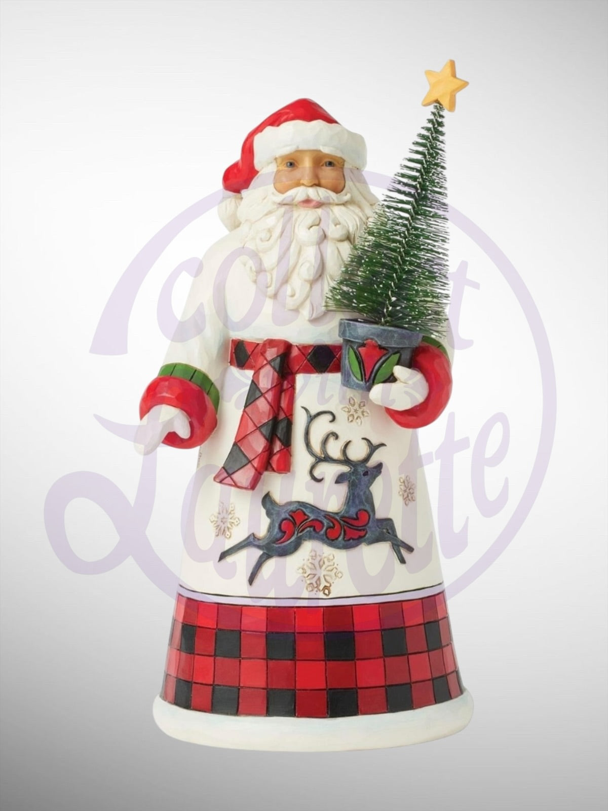 Jim Shore Heartwood Creek - Highland Glen Santa Delivers Figurine
