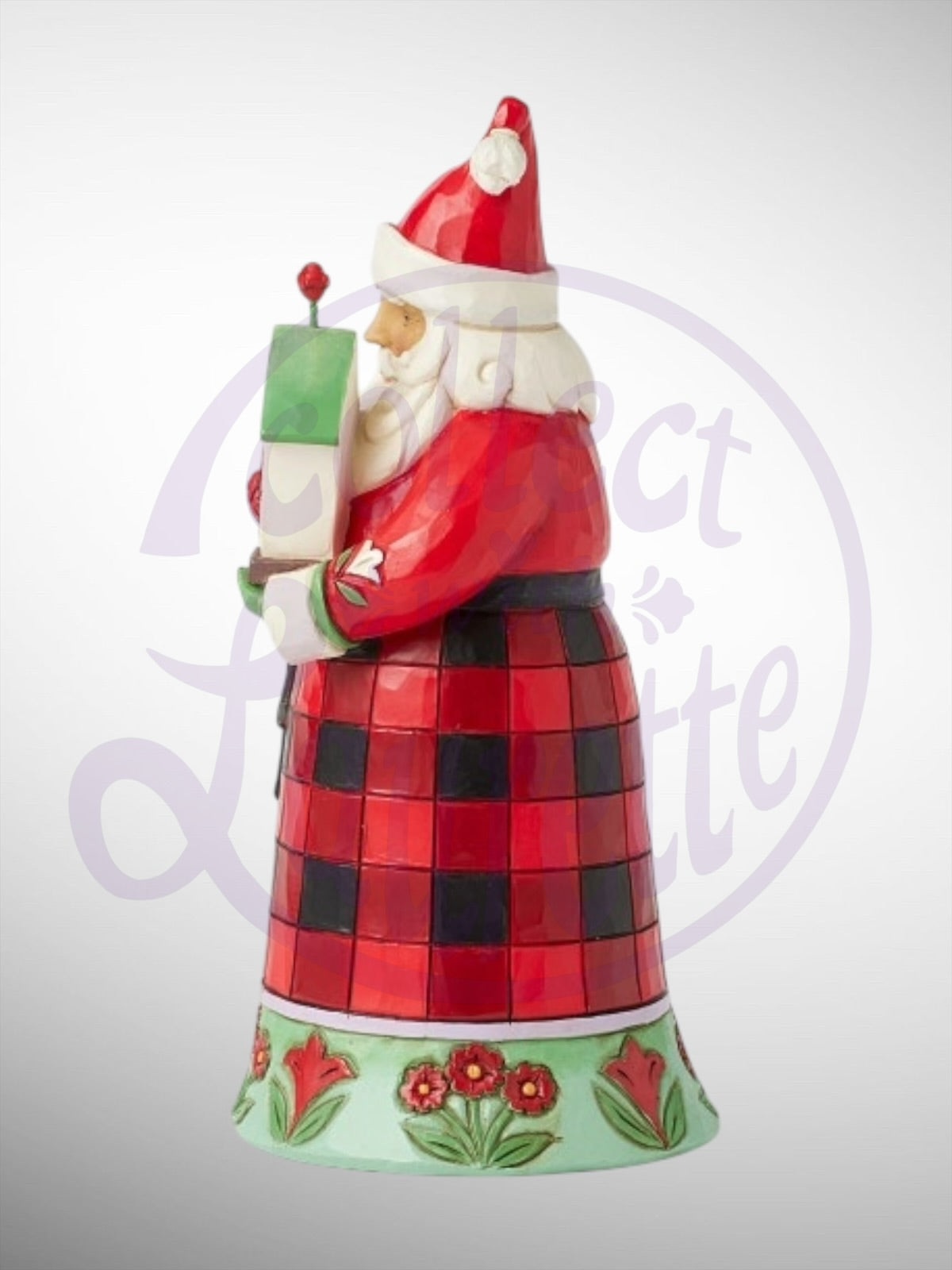 Jim Shore Heartwood Creek - Highland Glen Santa's Cardinal Christmas Figurine