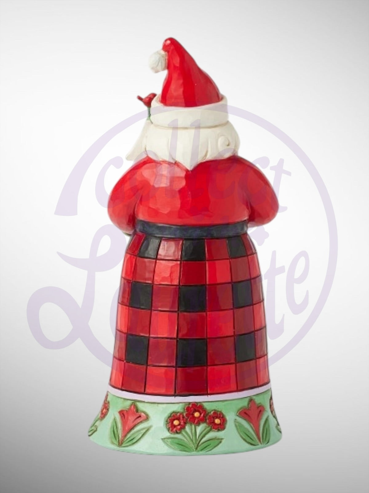 Jim Shore Heartwood Creek - Highland Glen Santa's Cardinal Christmas Figurine
