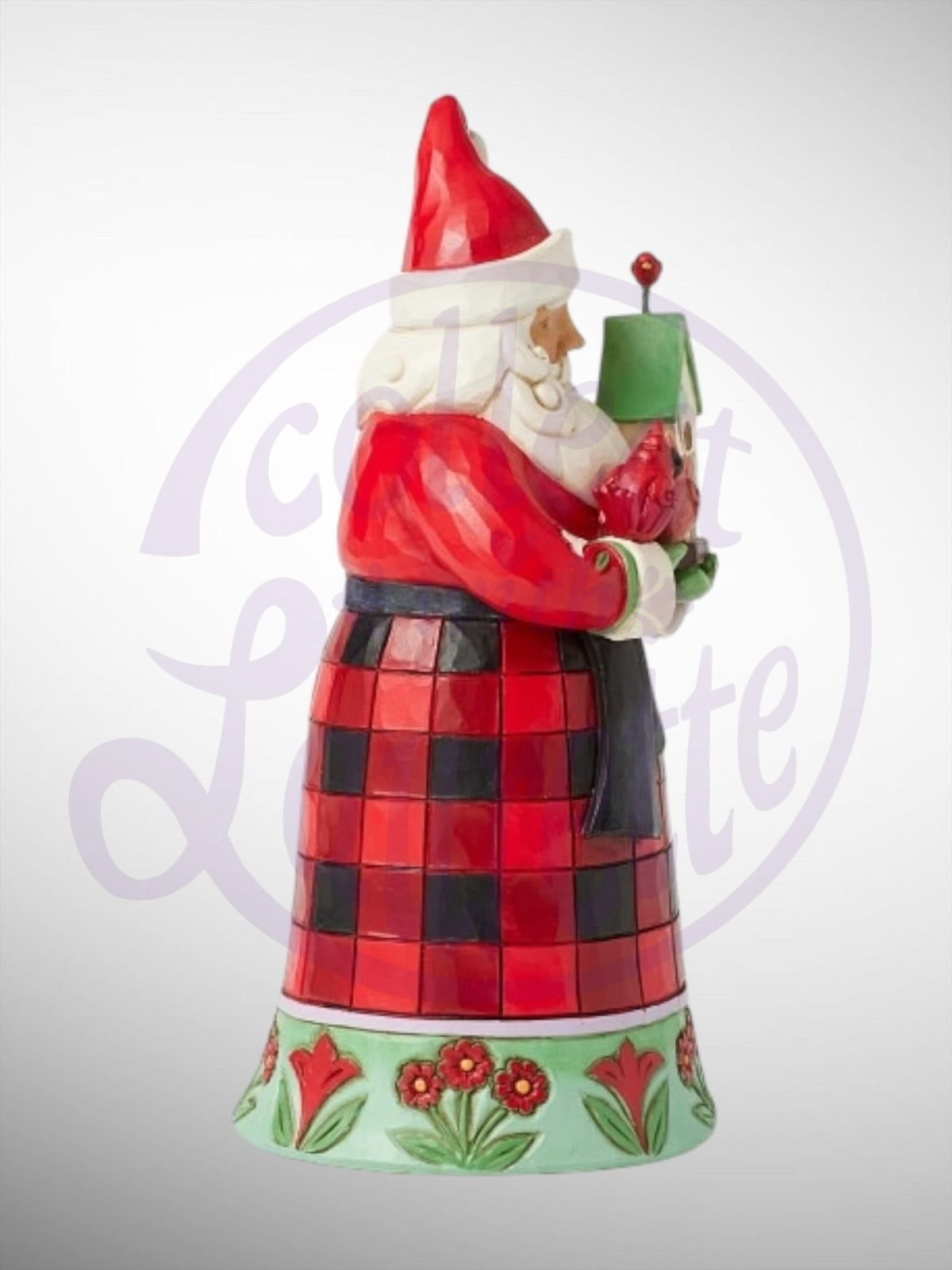 Jim Shore Heartwood Creek - Highland Glen Santa's Cardinal Christmas Figurine