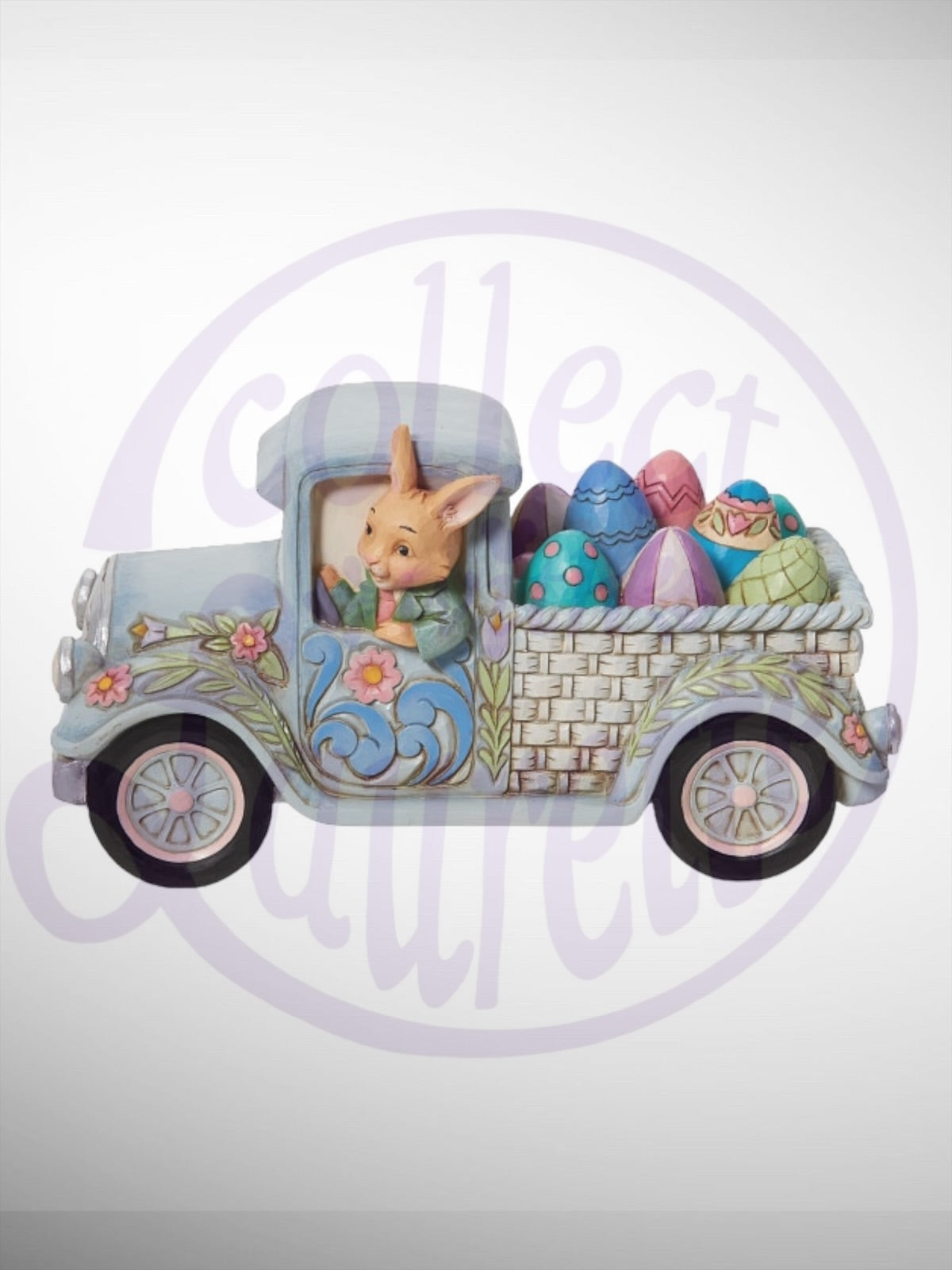 Jim Shore Heartwood Creek - Hauling Easter Wishes Your Way Bunny Figurine