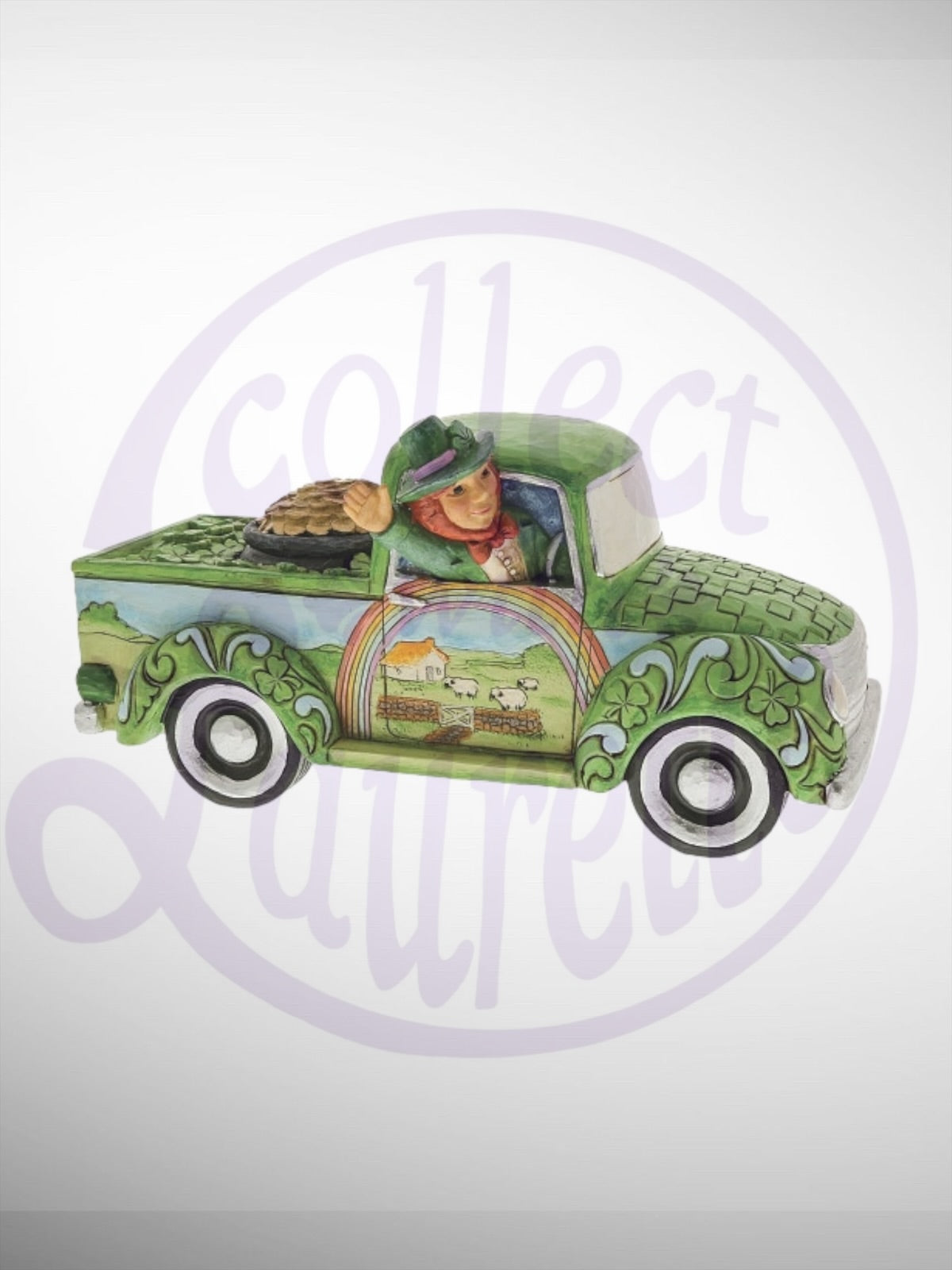 Jim Shore Heartwood Creek - Truckload of Luck Irish Leprechaun Figurine