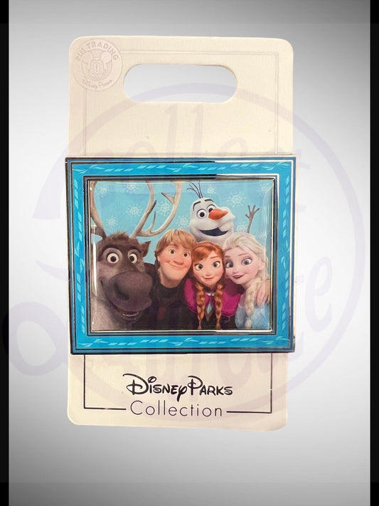 Disney Parks Pin Trading Collection - Frozen Anna Elsa Olaf Sven Kristoff Portrait Pin