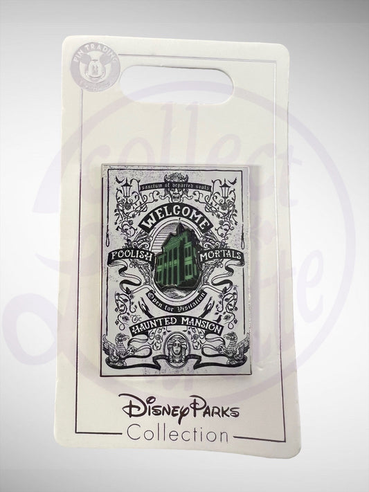 Disney Parks Pin Trading Collection -Haunted Mansion Welcome Foolish Mortals Pin