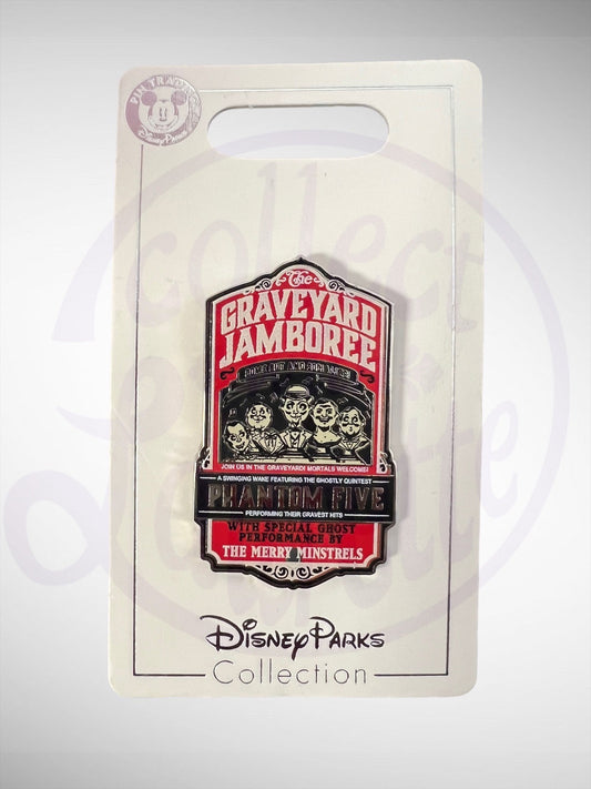 Disney Parks Pin Trading Collection -Haunted Mansion Singing Busts Graveyard Jamboree Pin