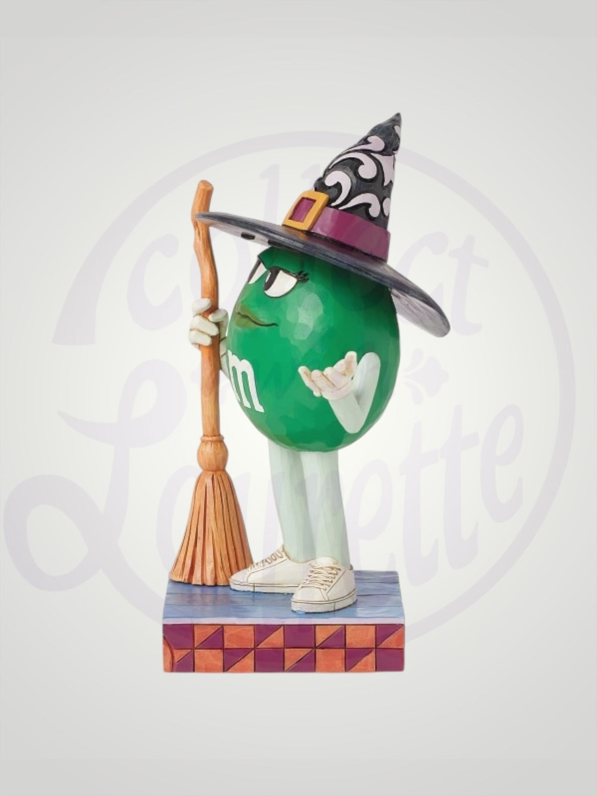 Jim Shore M&M's Collection - Witching You a Happy Halloween Green Witch Figurine - PREORDER