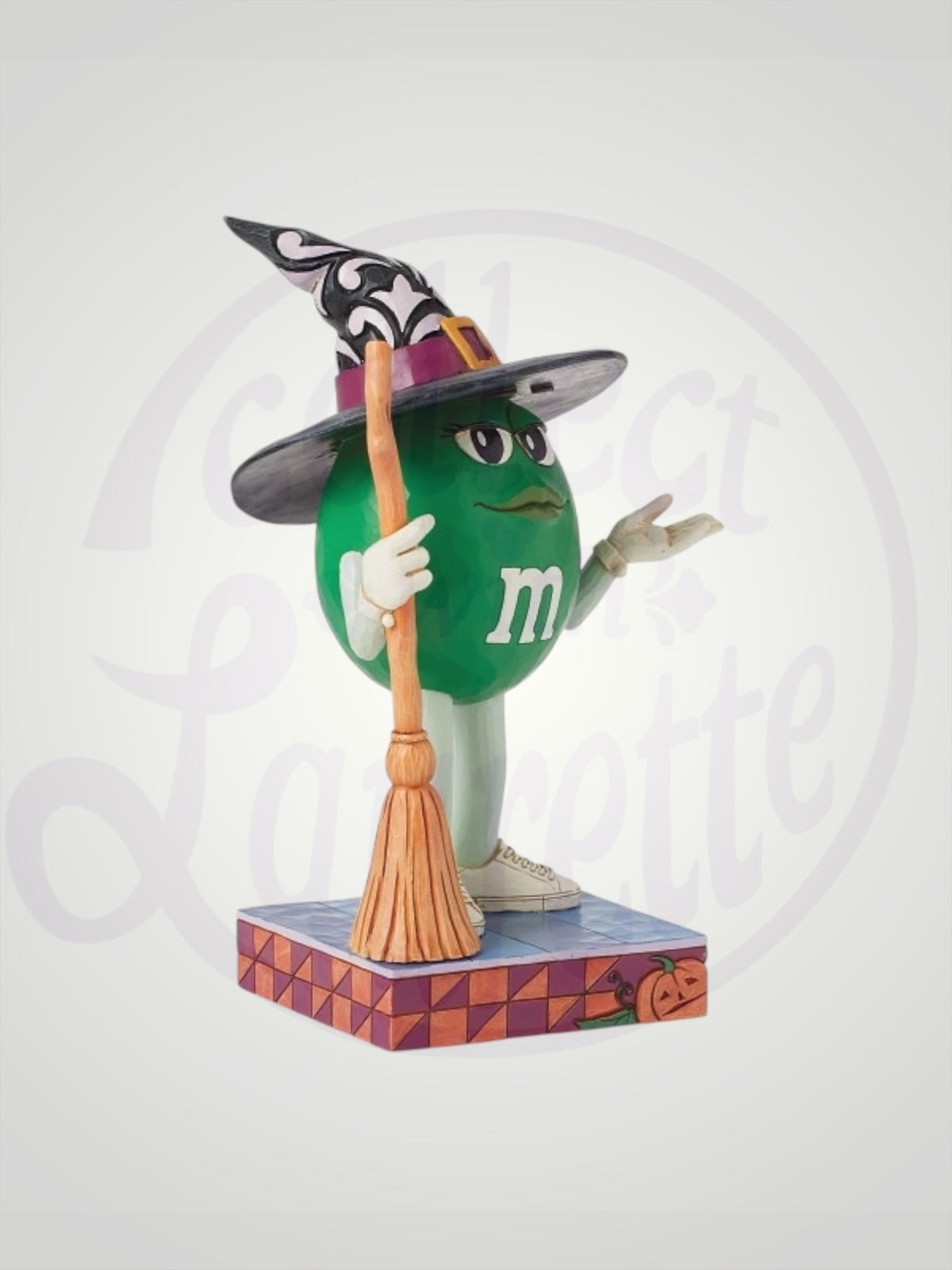 Jim Shore M&M's Collection - Witching You a Happy Halloween Green Witch Figurine - PREORDER