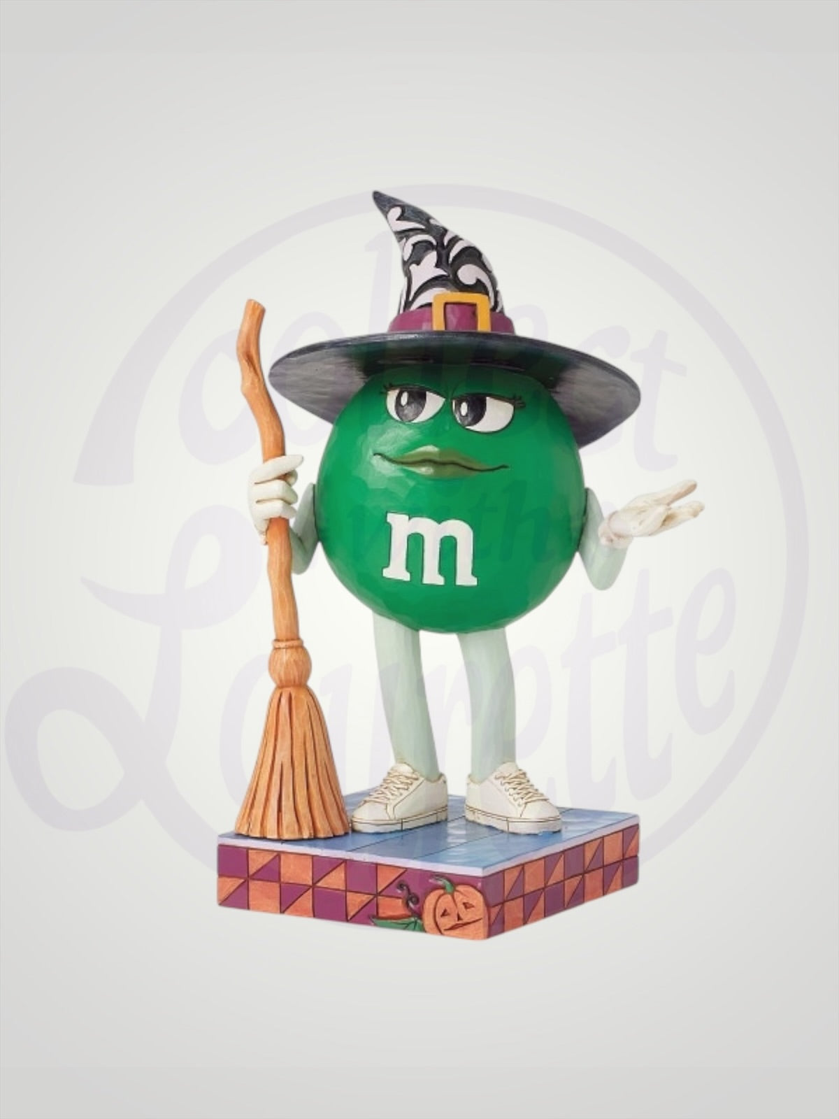 Jim Shore M&M's Collection - Witching You a Happy Halloween Green Witch Figurine - PREORDER