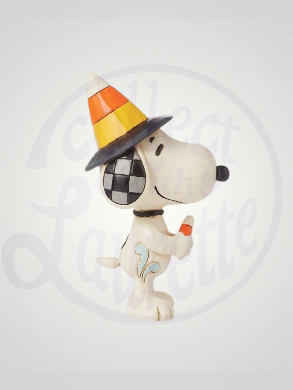 Jim Shore Peanuts - Snoopy Candy Corn Hat Halloween Mini Figurine - PREORDER