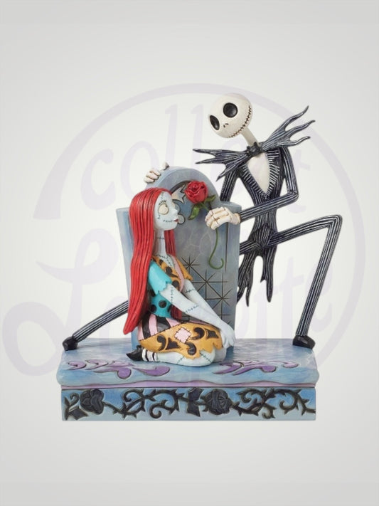 Jim Shore Disney Traditions -  A Grave Affair Jack Sally Nightmare Before Christmas Figurine - PREORDER