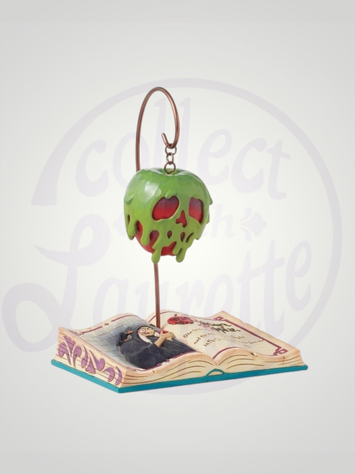 Jim Shore Disney Traditions - Apple-solutely Poisonous/Wicked Book Hag Snow White Figurine - PREORDER