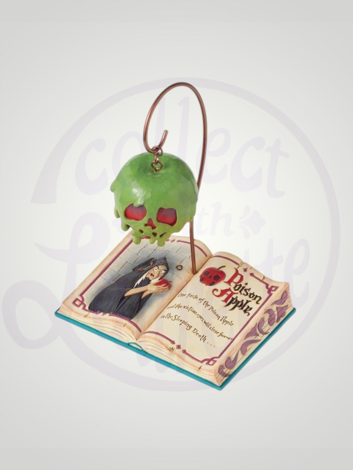 Jim Shore Disney Traditions - Apple-solutely Poisonous/Wicked Book Hag Snow White Figurine - PREORDER