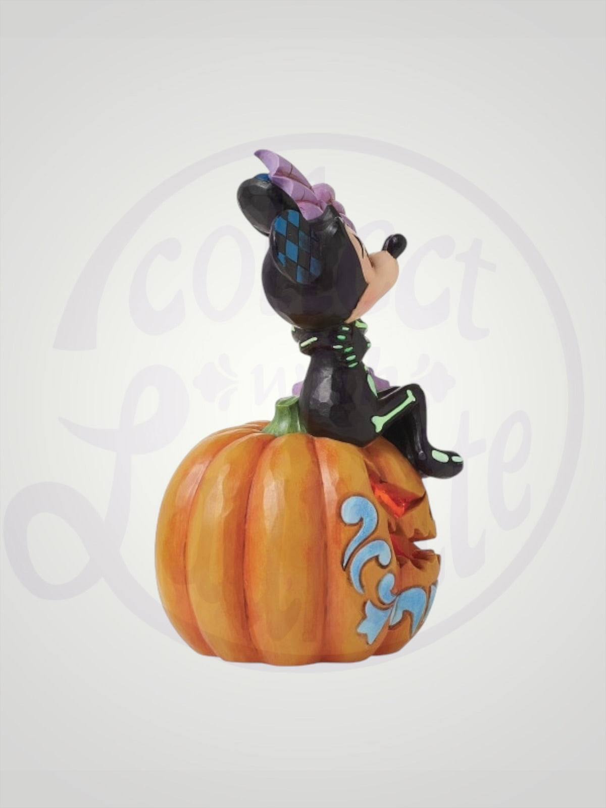 Jim Shore Disney Traditions - Spine-Tingling Sweethearts Mickey and Minnie Scared Skeletons Halloween Figurine - PREORDER