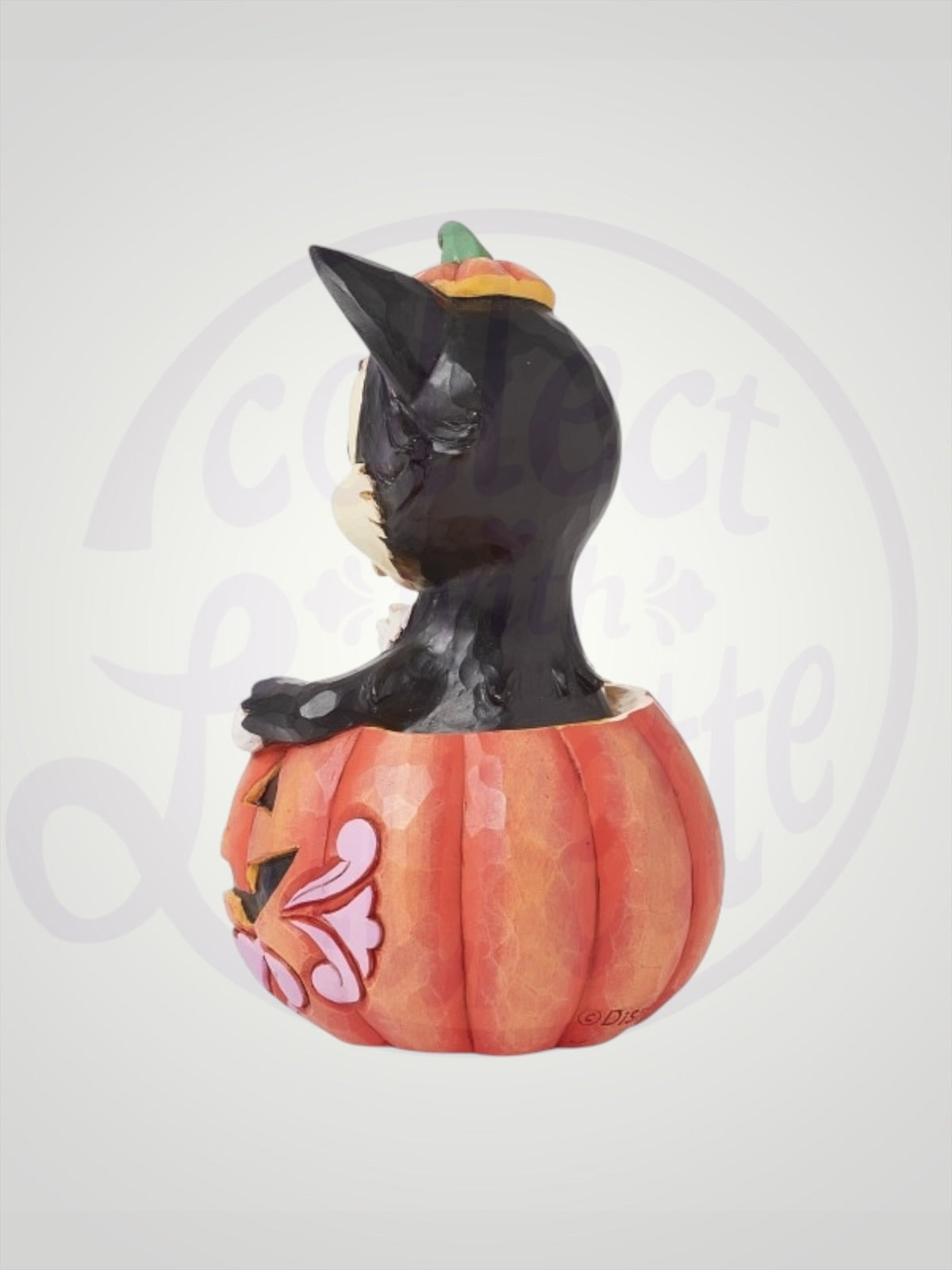 Jim Shore Disney Traditions - Figaro in Jack-o-Lantern Mini Halloween Figurine - PREORDER