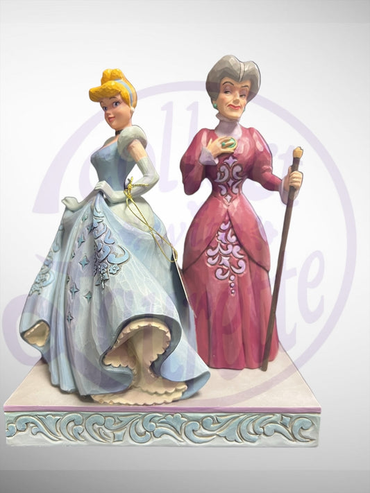 Jim Shore Disney Traditions - Cruel and Compassionate Cinderella and Lady Tremaine Figurine