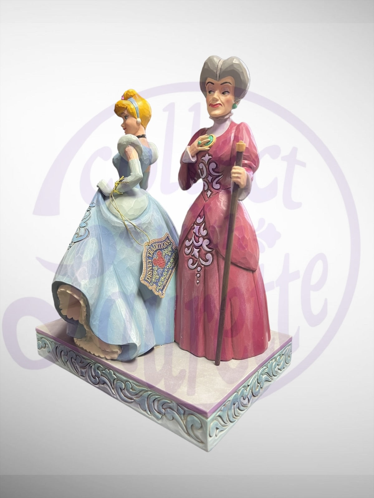 Jim Shore Disney Traditions - Cruel and Compassionate Cinderella and Lady Tremaine Figurine
