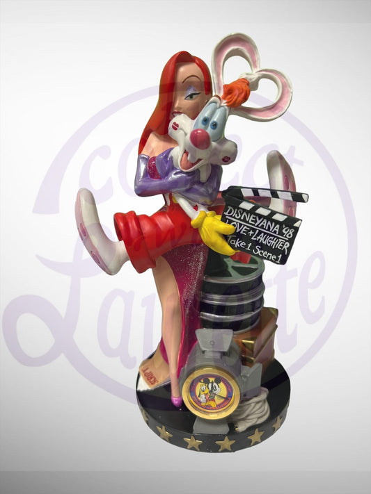 Disneyana Convention - 75 Years of Love & Laughter Jessica Rabbit Roger Rabbit Clock Figurine (no box)