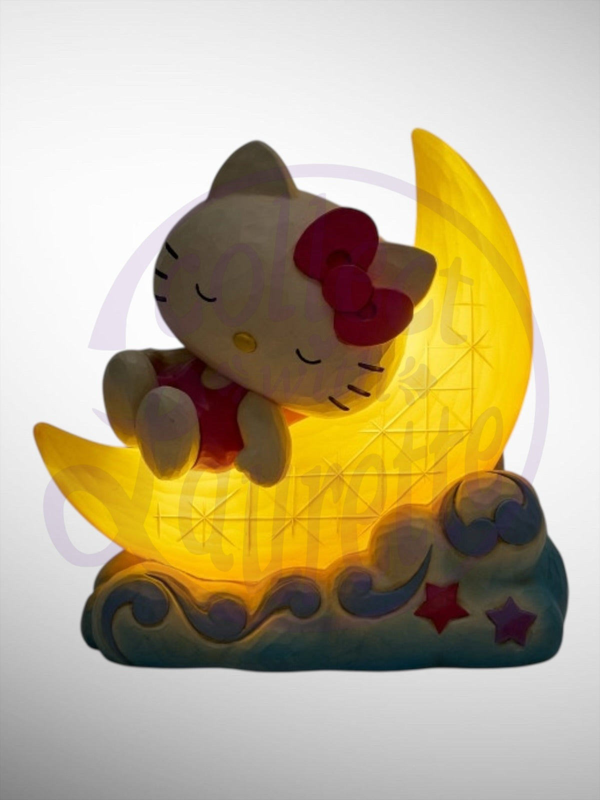 Jim Shore Sanrio Collection - Hello Kitty on LED Moon Figurine - PREORDER