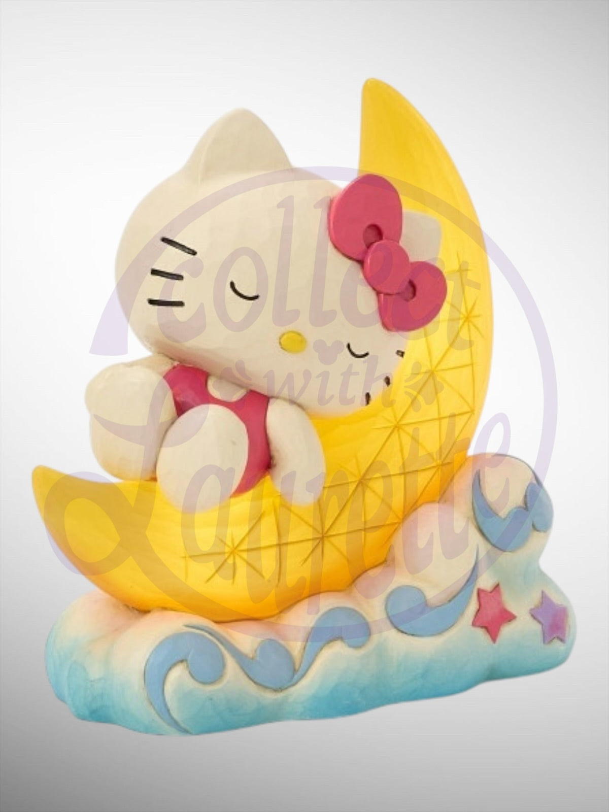 Jim Shore Sanrio Collection - Hello Kitty on LED Moon Figurine - PREORDER