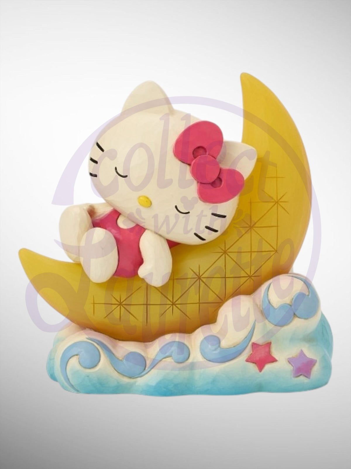 Jim Shore Sanrio Collection - Hello Kitty on LED Moon Figurine - PREORDER