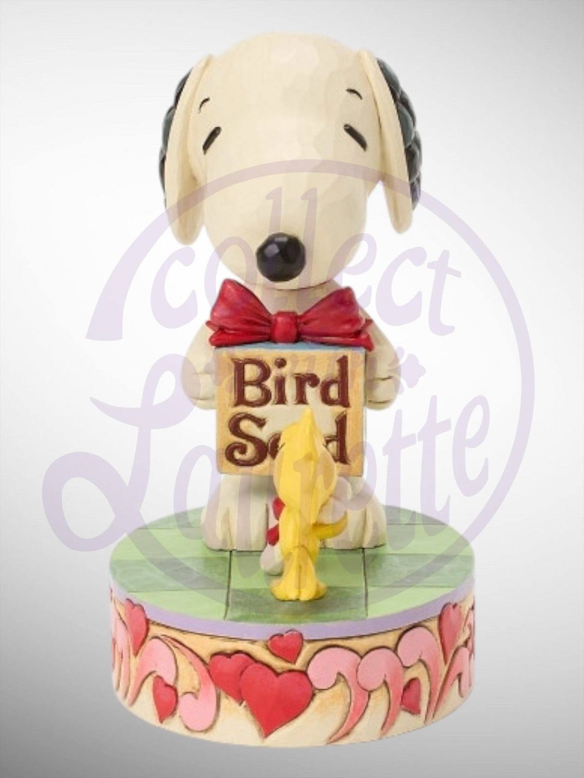 Jim Shore Peanuts - The Perfect Exchange Snoopy Woodstock Valentine Gifts Figurine - PREORDER