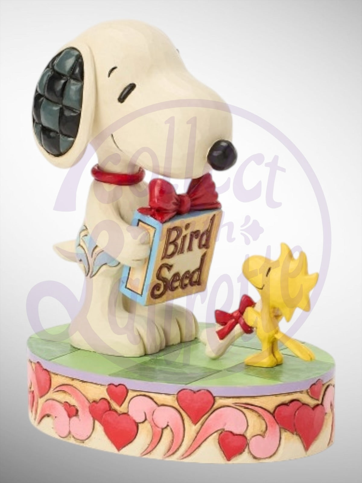 Jim Shore Peanuts - The Perfect Exchange Snoopy Woodstock Valentine Gifts Figurine - PREORDER