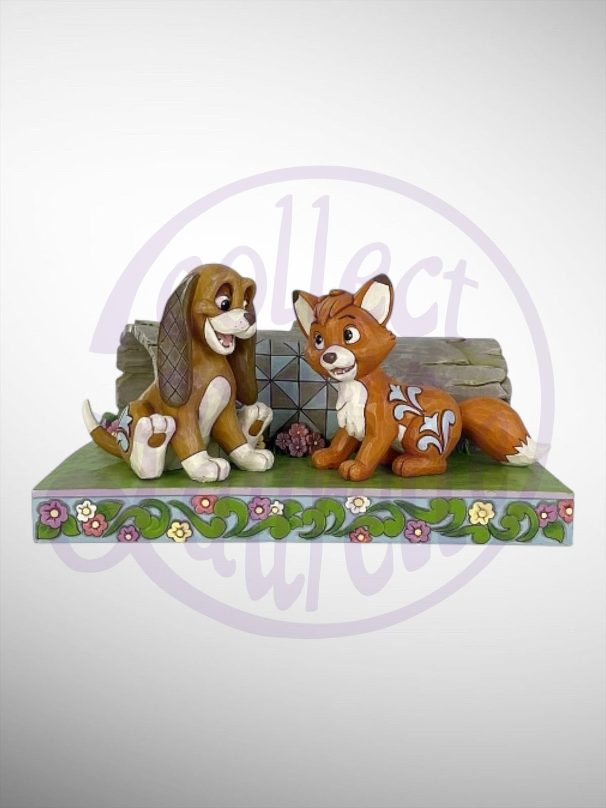 Jim Shore Disney Traditions -  An Unlikely Friendship The Fox and the Hound Figurine - PREORDER