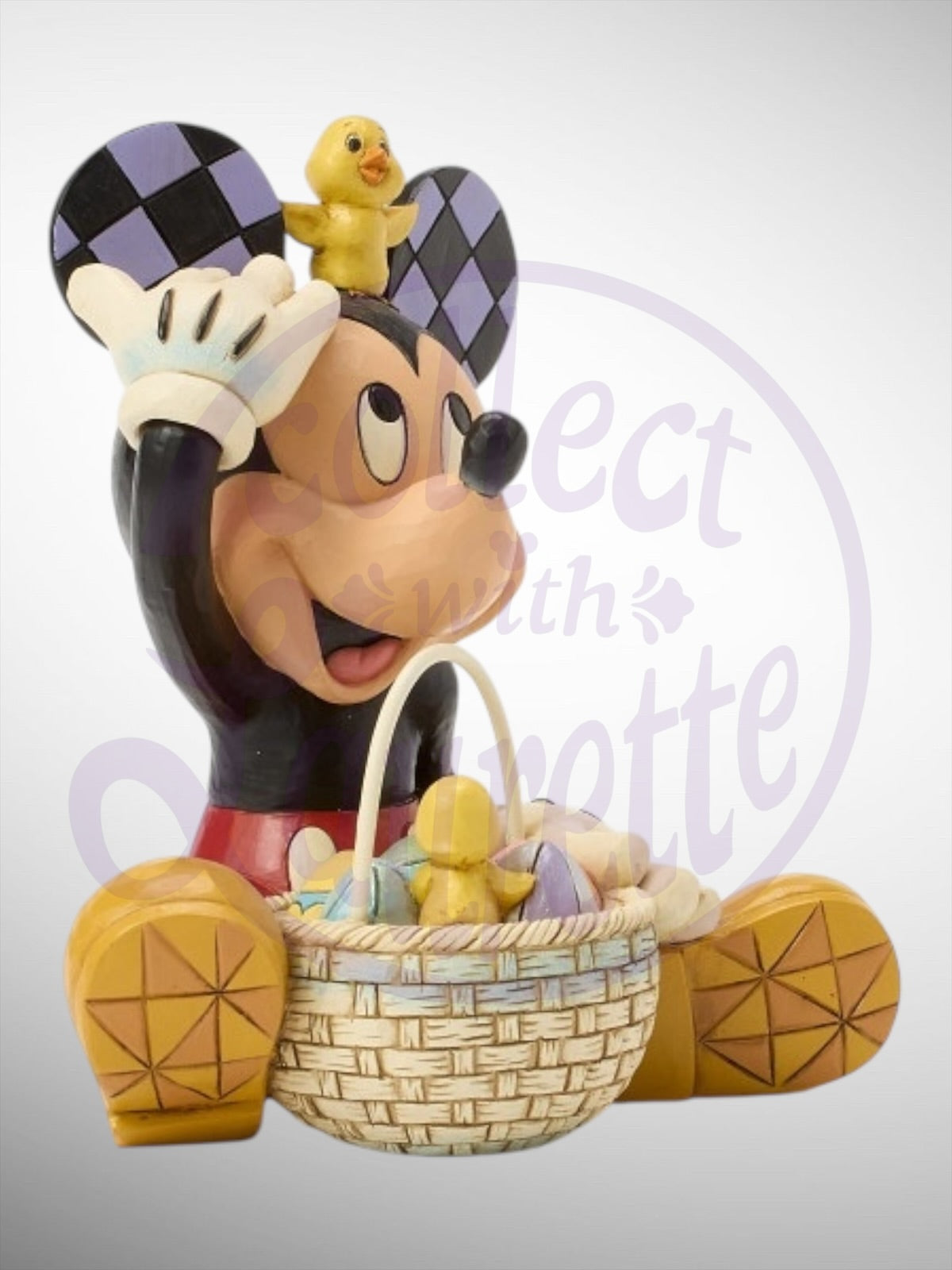 Jim Shore Disney Traditions - Easter Surprise Mickey Mouse Personality Figurine - PREORDER