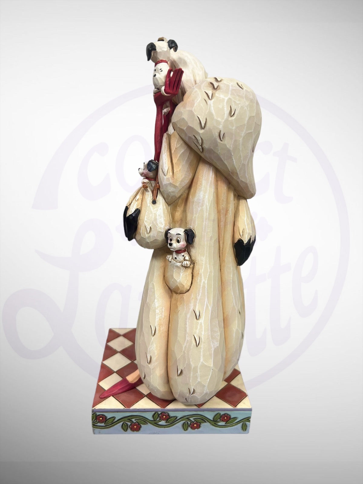 Jim Shore Disney Traditions - Cruella Fur Lined Diva Figurine 101 Dalmatians (No Box)