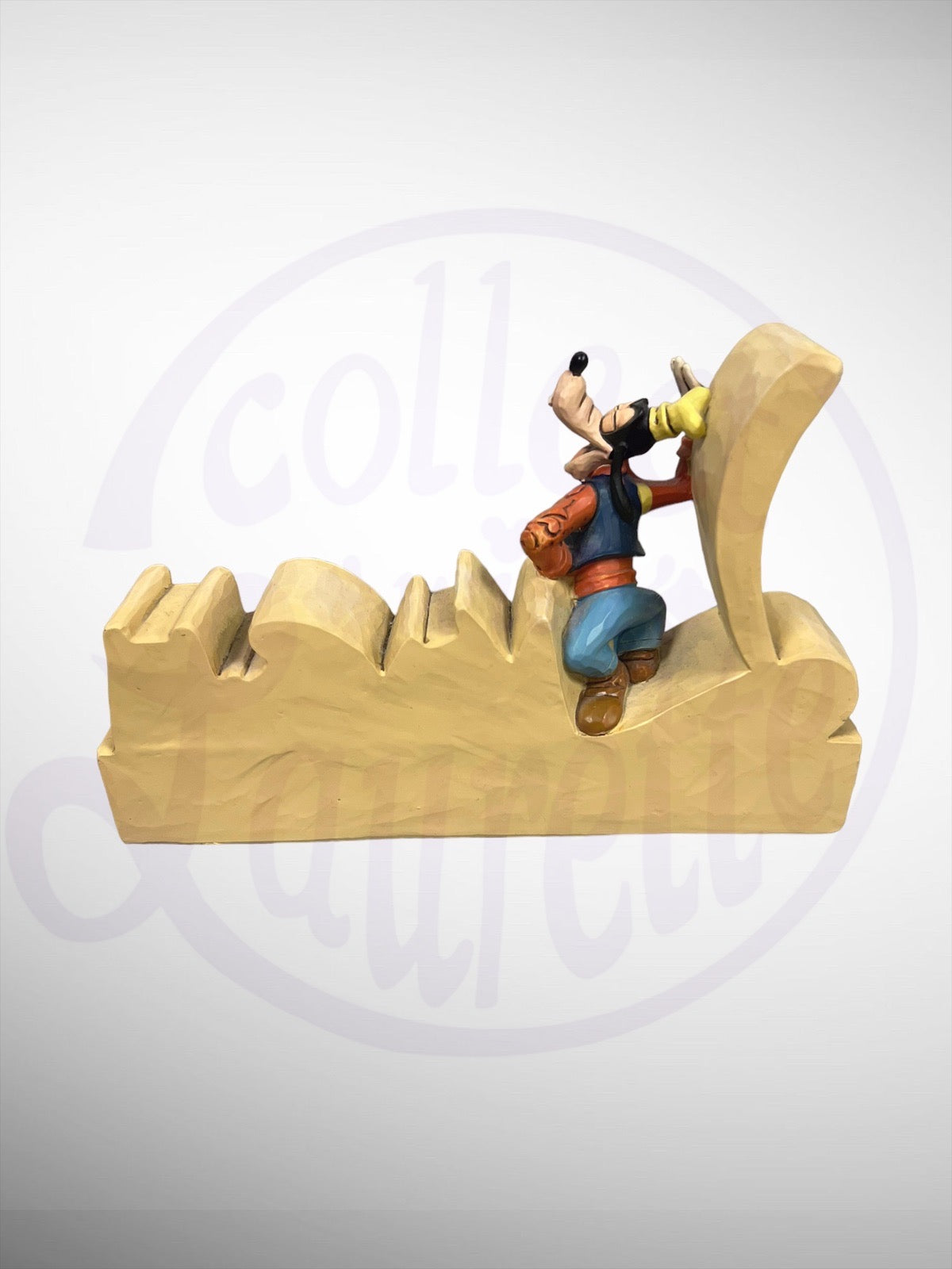 Jim Shore Disney Traditions - Goofy Laugh Word Plaque Figurine (No Box)