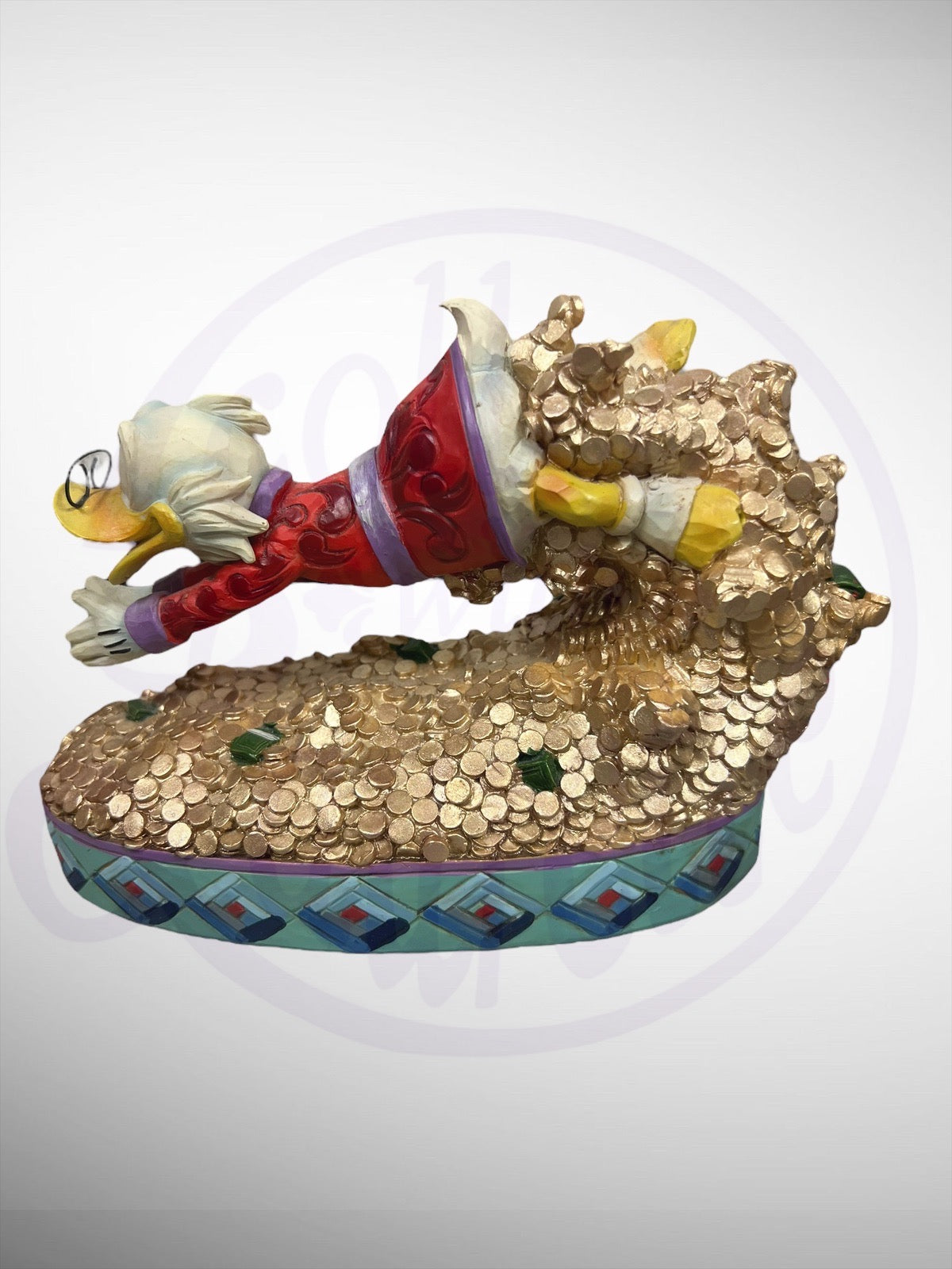 Jim Shore Disney Traditions - Treasure Dive Scrooge McDuck Figurine Ducktales (No Box)