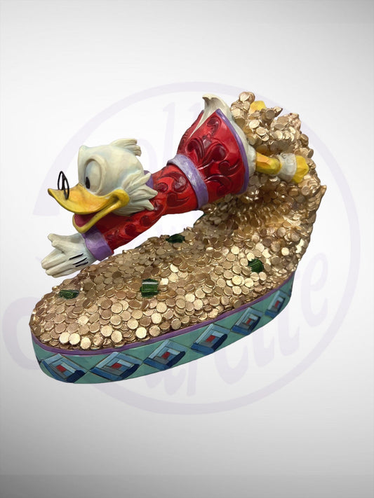 Jim Shore Disney Traditions - Treasure Dive Scrooge McDuck Figurine Ducktales (No Box)