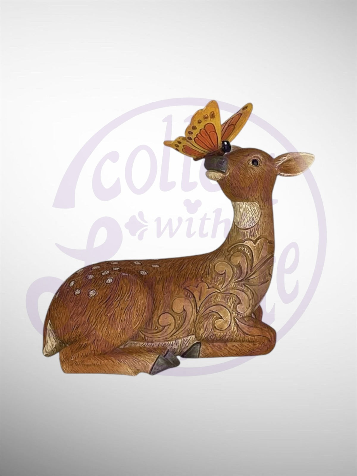 Jim Shore Heartwood Creek - Deer with Butterfly Mini Figurine - PREORDER