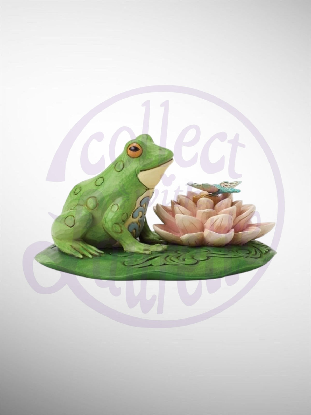 Jim Shore Heartwood Creek - Lilypad Landing Frog Figurine - PREORDER