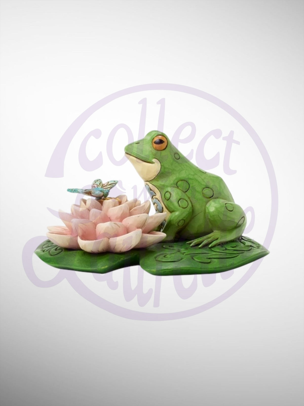 Jim Shore Heartwood Creek - Lilypad Landing Frog Figurine - PREORDER
