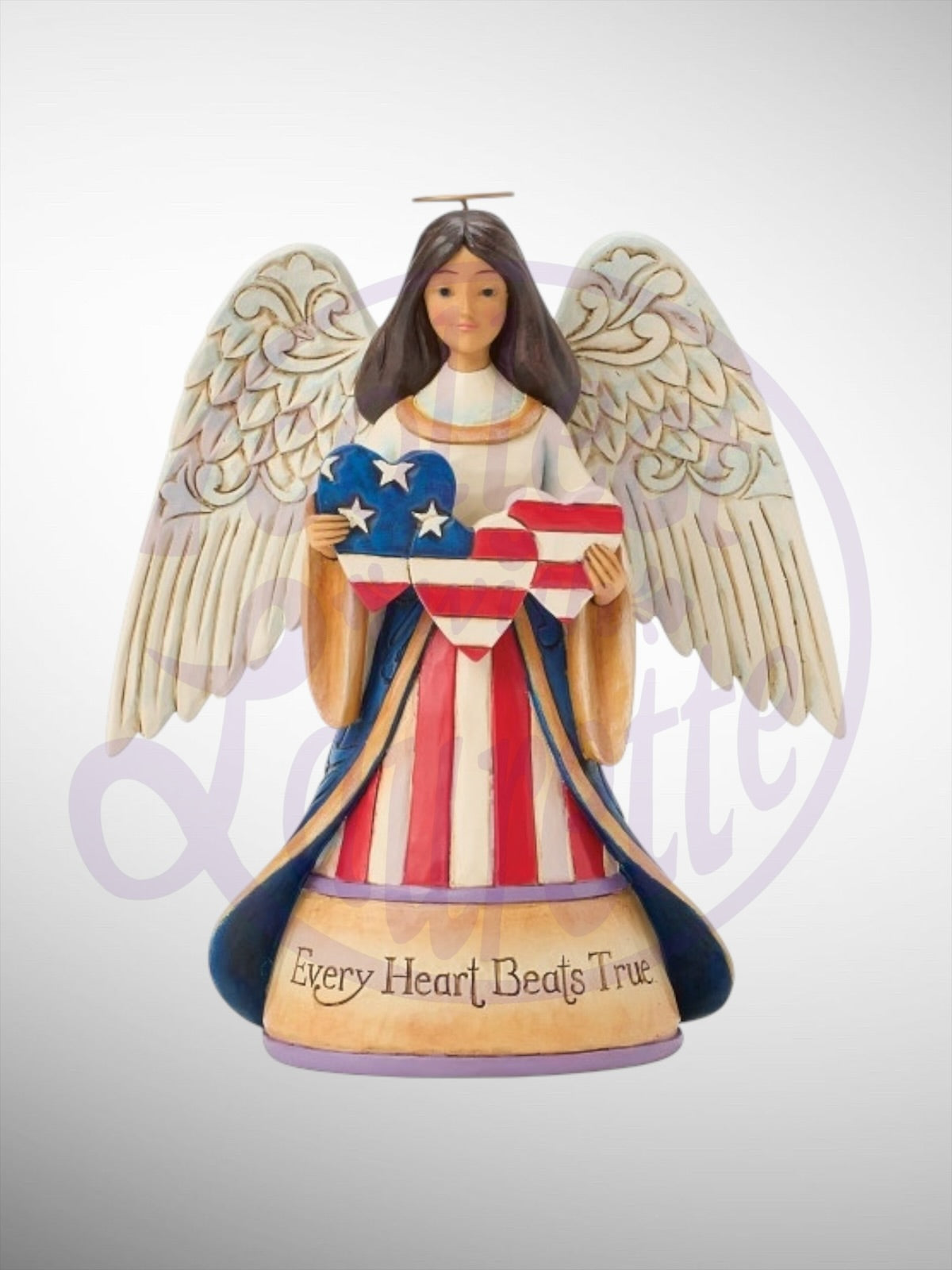 Jim Shore Heartwood Creek - Every Heart Beats True Patriotic Angel Figurine - PREORDER