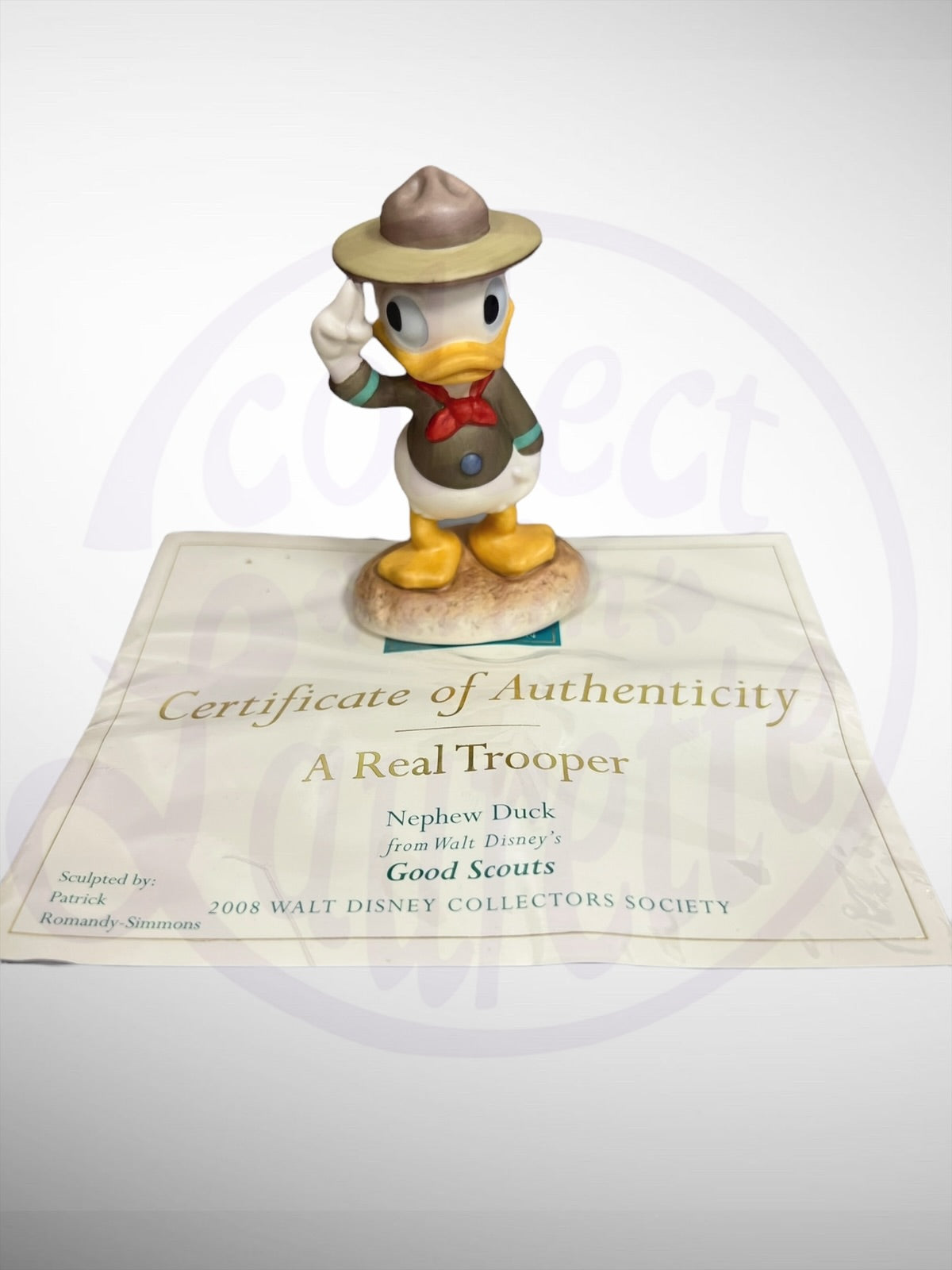 Walt Disney Classics Collection - A Real Trooper Nephew Duck Good Scouts WDCC Figurine