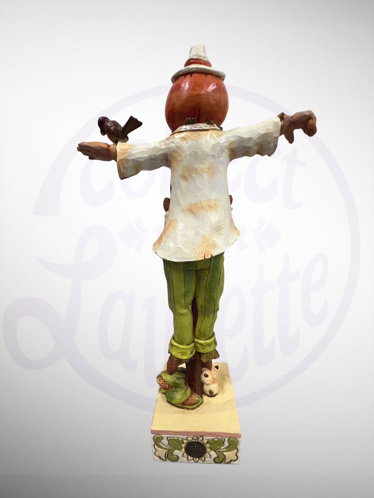 Jim Shore Heartwood Creek - Welcome Fall With A Smile Scarecrow Harvest Figurine (No Box)