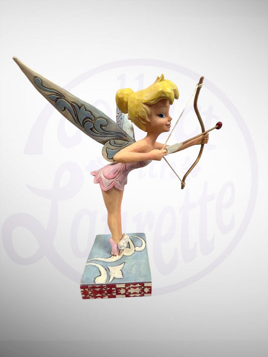 Jim Shore Disney Traditions - Cupid Tinker Bell Peter Pan Valentine's Day Figurine (No Box)