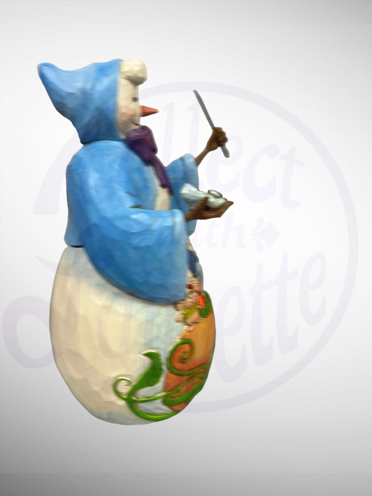 Jim Shore Disney Traditions - Bibbidi Bobbidi Yule Cinderella Snowman Figurine (No Box)