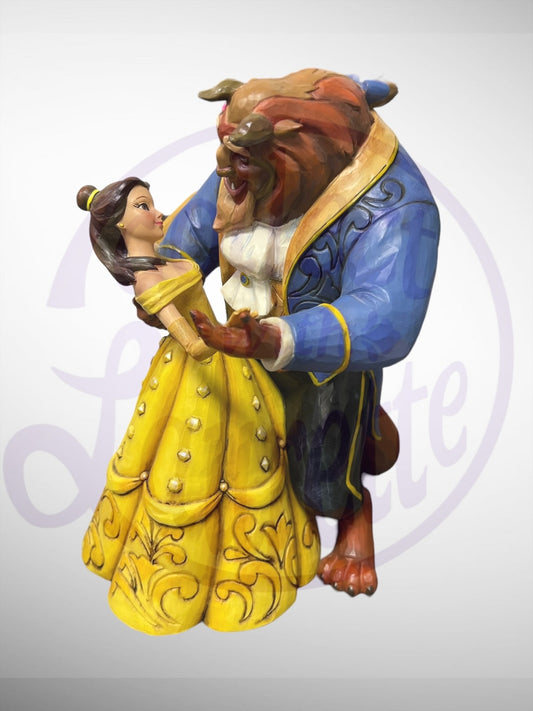 Jim Shore Disney Traditions - Moonlight Waltz Beauty and the Beast Figurine (No Box)