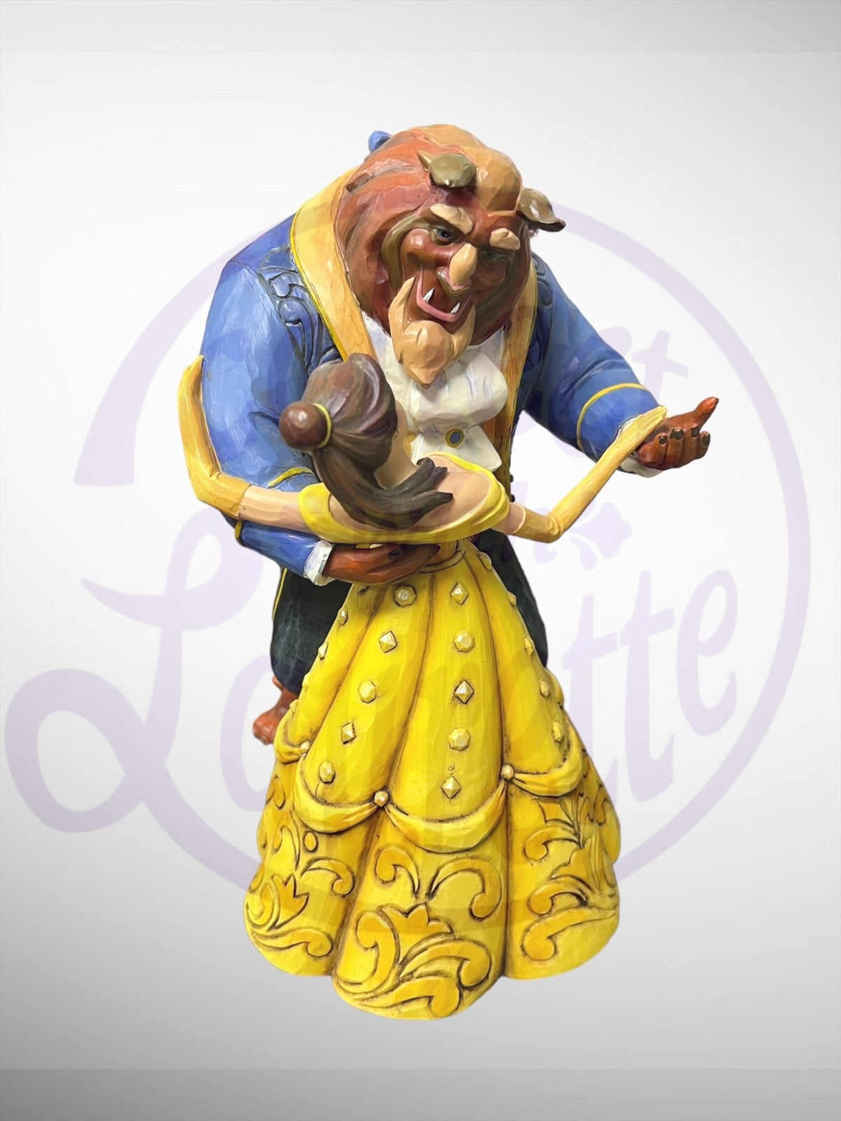 Jim Shore Disney Traditions - Moonlight Waltz Beauty and the Beast Figurine (No Box)