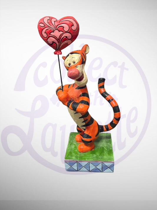 Jim Shore Disney Traditions - Heartstrings Tigger Balloon Figurine  (No Box)