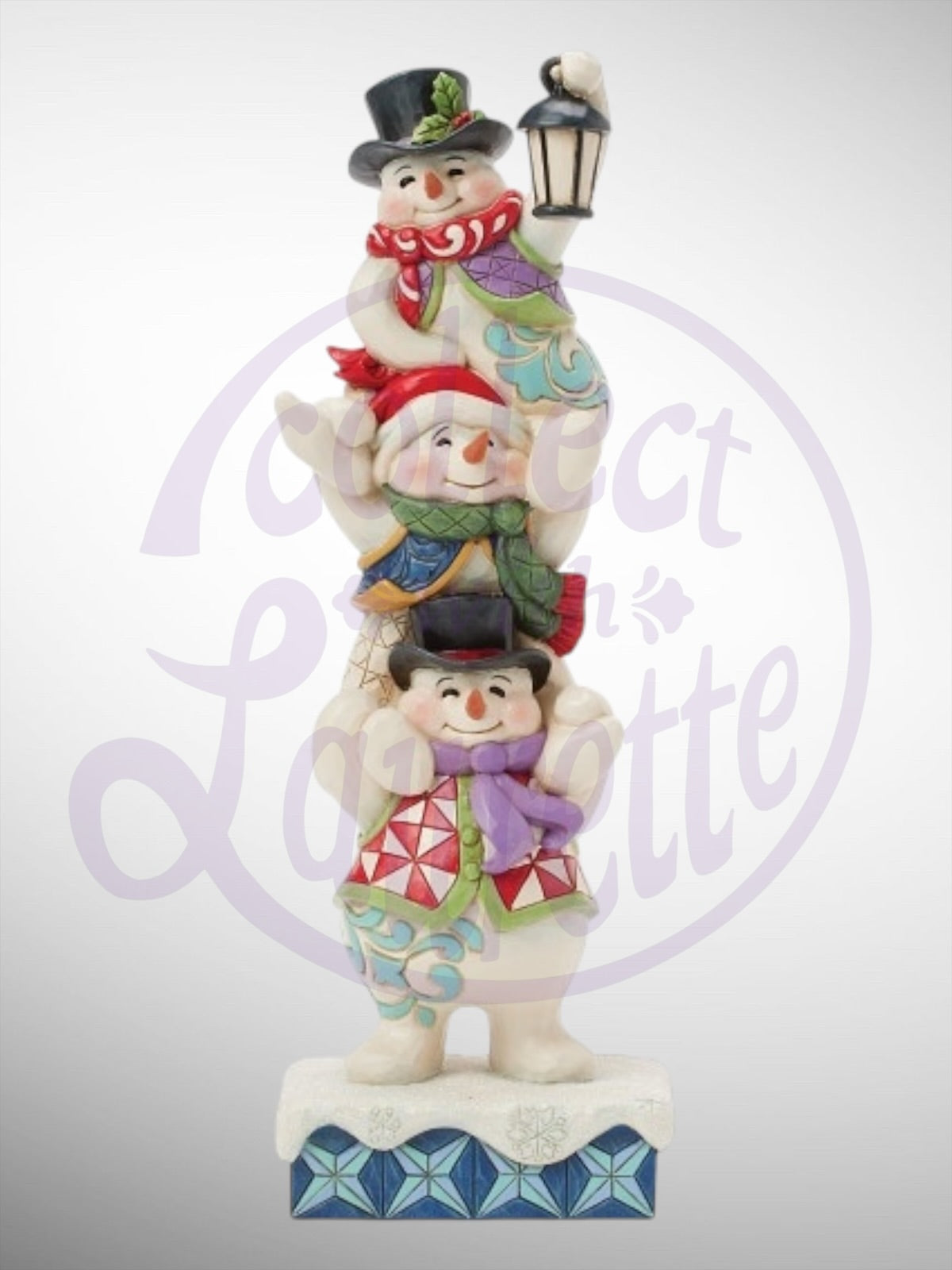 Jim Shore Heartwood Creek - The More the Merrier Stacked Snowman Figurine