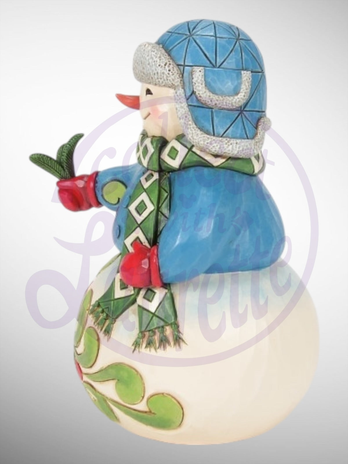 Jim Shore Heartwood Creek - Wishing You a Cozy Christmas Snowman Figurine