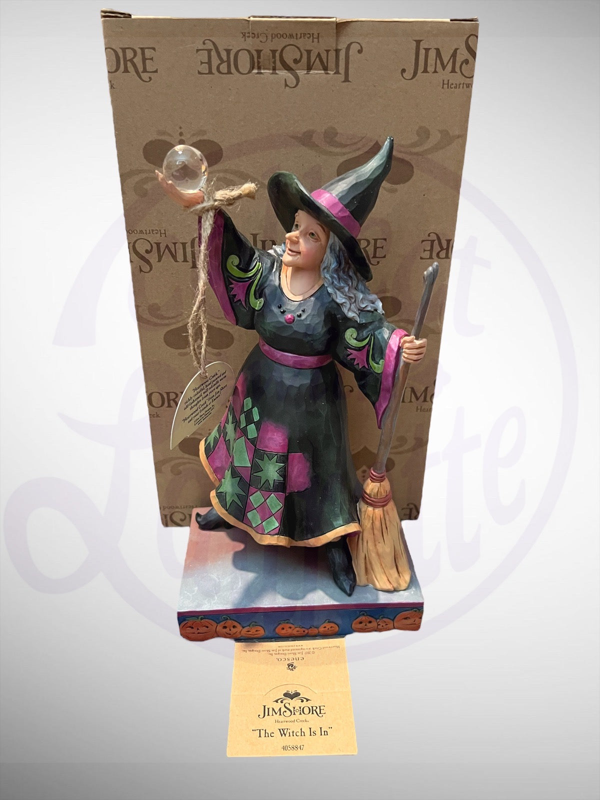 Jim Shore Heartwood Creek - The Witch is In Halloween Figurine