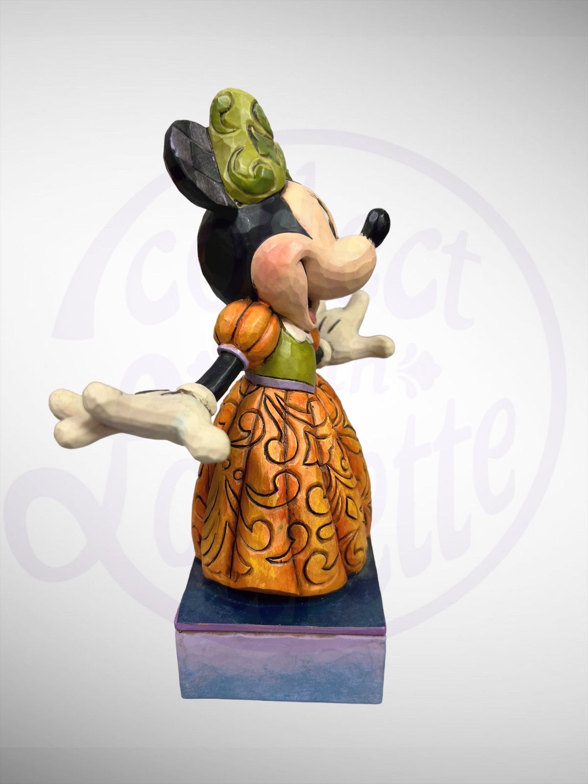 Jim Shore Disney Traditions - The Pumpkin Queen Minnie Mouse Halloween Figurine (No Box)