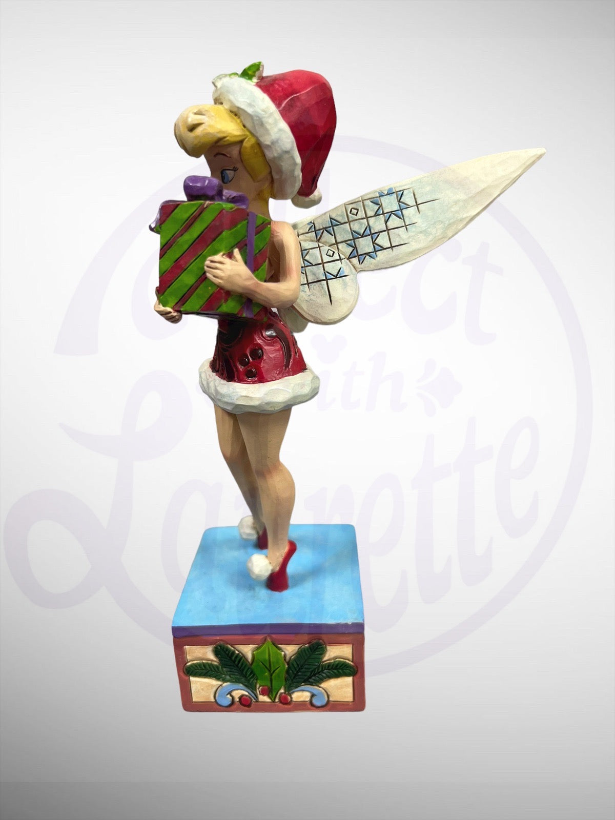 Jim Shore Disney Traditions - Tink the Season Tinker Bell Peter Pan Christmas Figurine (No Box)