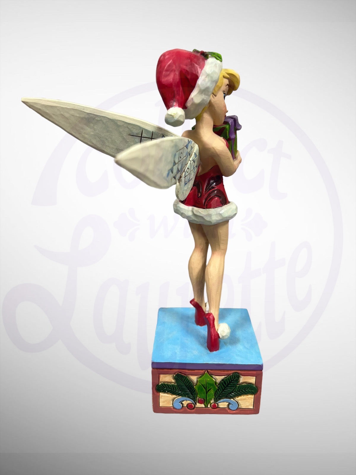 Jim Shore Disney Traditions - Tink the Season Tinker Bell Peter Pan Christmas Figurine (No Box)